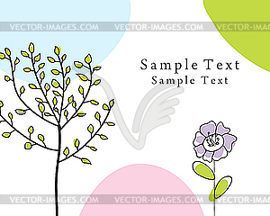 Infant card - vector clipart / vector image