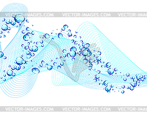 Water background - color vector clipart