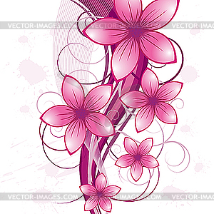 Floral background - royalty-free vector image