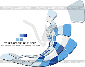 3d checkered background - vector clip art