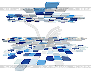 3d checked background - vector clipart