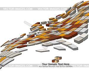 3d cherecked background - vector clip art