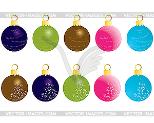 Christmas balls - vector image