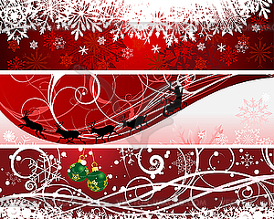 Christmas banners - vector image