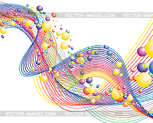 Colourful lines - vector image