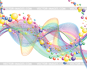 Colourful lines - vector image