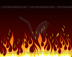 Fire background - vector image