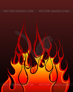 Fire background - vector clip art
