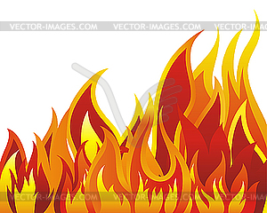 Fire background - vector clipart