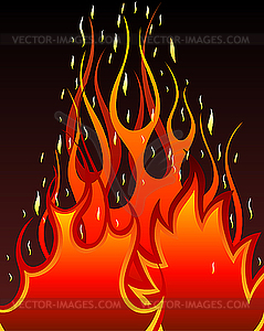 Fire background - vector clip art
