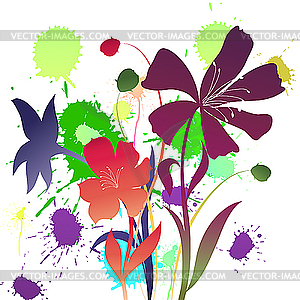 Floral background - vector clip art