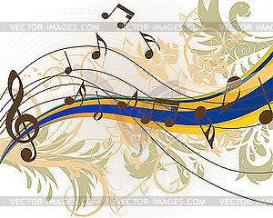 Musical grunge - vector EPS clipart