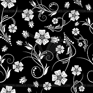 Seamless floral background - vector EPS clipart