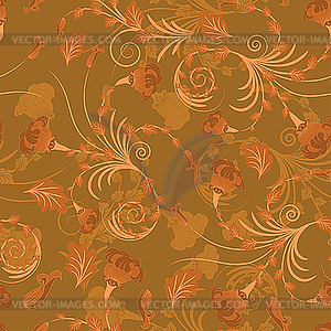 Seamless floral background - vector image