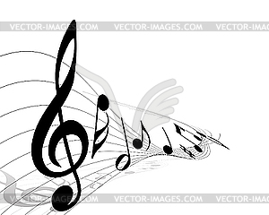 Music notes - vector clipart