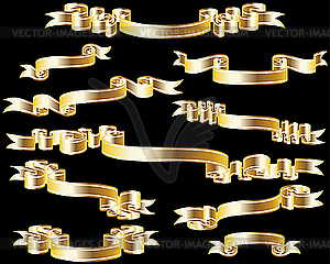 Set of ribbons - vector clipart