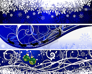 Christmas banners - vector image