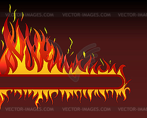 Fire background - vector clipart