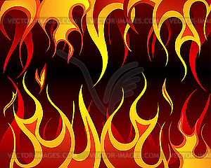 Fire background - vector clipart