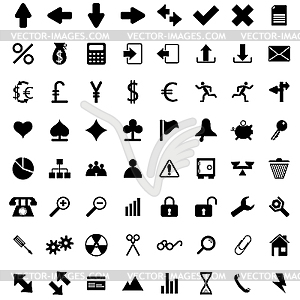 Icons set - vector clip art