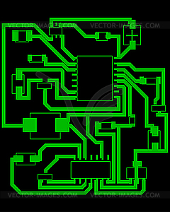 Electrical scheme - vector clipart