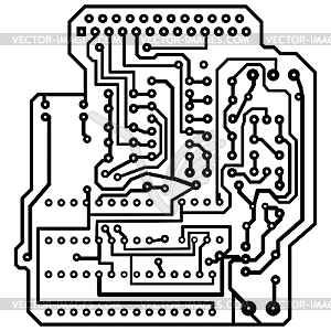 Electrical scheme - vector clipart