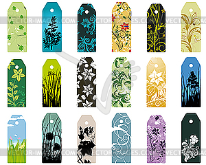 Bookmarks set - vector clip art