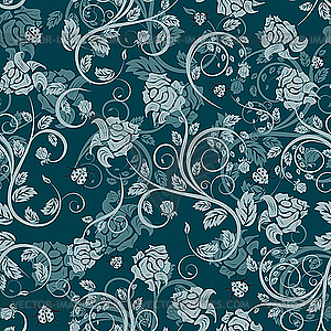 Seamless floral pattern - vector image