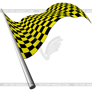 Checkered flags - vector clip art