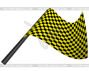 Checkered flags - vector clip art