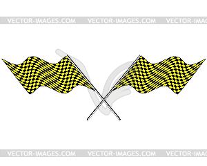 Checkered flags - vector clipart