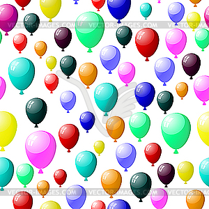 Seamless balloons - vector clipart