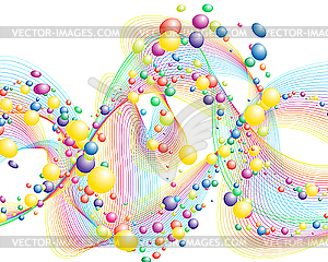 Colourful lines - royalty-free vector image