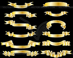 Set of ribbons - vector clip art