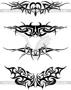 Tattoos set - vector clipart