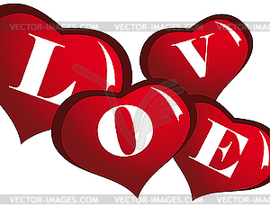 Valentine card - royalty-free vector clipart