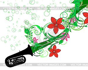 Floral background - vector clipart