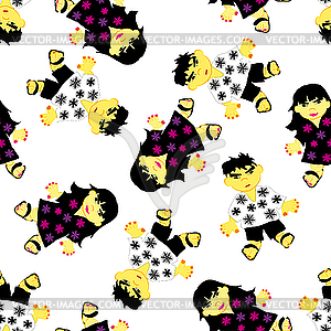 Greeting seamless pattern - vector clipart