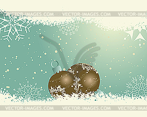 Retro christmas card - vector clipart