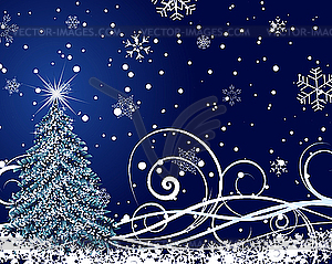 Christmas card - vector image