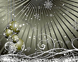 Christmas (New Year) card - vector clip art