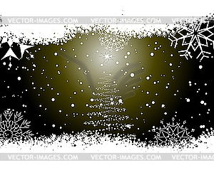 Christmas (New Year) card - vector clip art