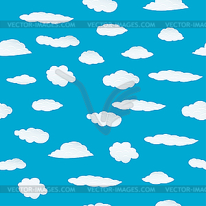 Seamless cloud background - vector clipart