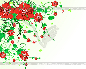 Floral background - vector image