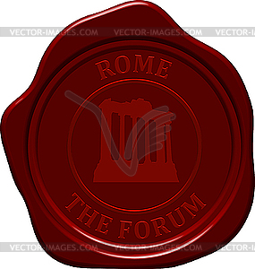 Forum sealing wax - vector clipart