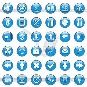 General icon set - royalty-free vector image