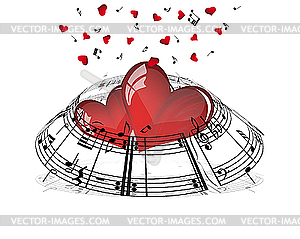 St. Valentine`s day card - vector clipart