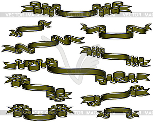 Tapes set - vector clipart