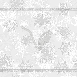 Seamless snowflakes background - vector image