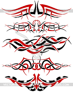 Tattoos set - royalty-free vector image